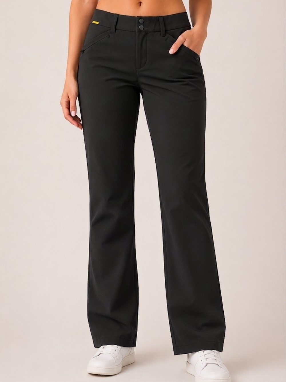 Lole Travel Pants Womens Black Tech Performance Wear UPF 50+ Hiking Gorpcore M 8